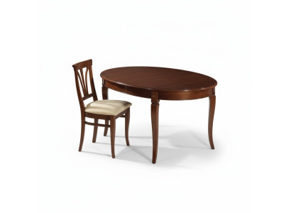 Tavolo da pranzo 4 sedie Classico set da pranzo 5 pezzi ovale