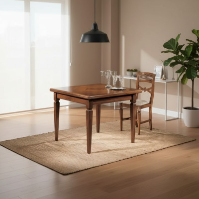 Mobili da sala da pranzo Tavoli Quadrati Legno Marrone Tavoli da pranzo in legno massello Nuovi