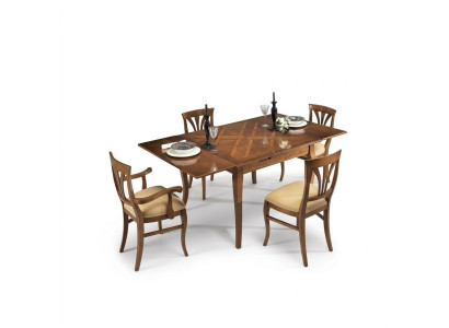 Tavolo da pranzo Gruppo 4 sedie Set da pranzo Sedia Tavolo 5 pezzi. Set Nuovo