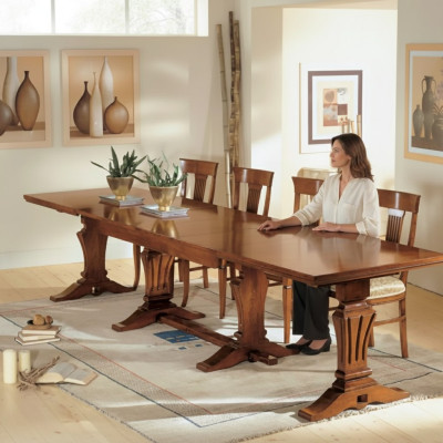 Tavolo da pranzo in legno Tavolo da pranzo Design in legno Mobili di lusso Classico Nuovo