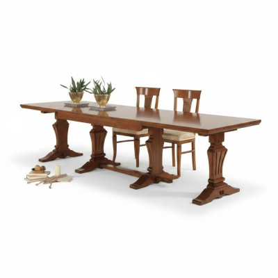 Tavolo da pranzo in legno Tavolo da pranzo Design in legno Mobili di lusso Classico Nuovo