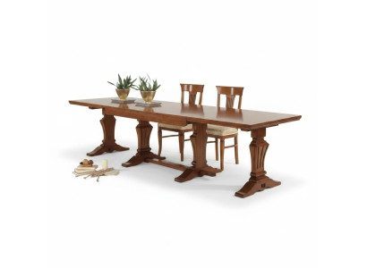 Tavolo da pranzo in legno Tavolo da pranzo Design in legno Mobili di lusso Classico Nuovo
