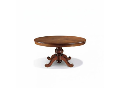 Tavolo da pranzo marrone rotondo design tabelle in legno di lusso classico sala da pranzo nuovo