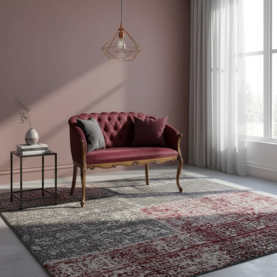 Design Divano Chesterfield 2 posti Divano di lusso Tessuto classico Sofas