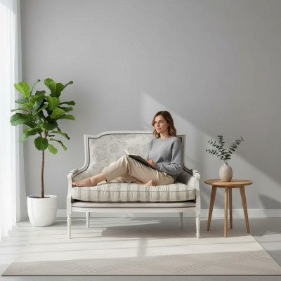 Divano 2 posti divani imbottiti design lusso divani lussuosissimi bianchi nuovi