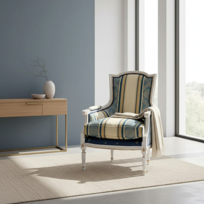Poltrona Divano Imbottito Singolo Design Di Lusso Divani Tessili Nuovi