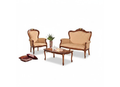 Sofà 2 posti set divano design divano imbottito classico lusso nuovo
