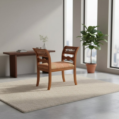 Panchina Imbottita in Stoff Stile Sedia Classico Mobili da Soggiorno di Design