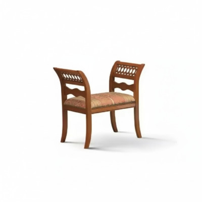 Panchina Imbottita in Stoff Stile Sedia Classico Mobili da Soggiorno di Design