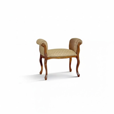 Arredamento bancario Panchina beige Sitzbank Designer Sitzmöbel Polsterbank Bänke