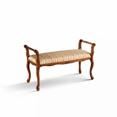 Panca da soggiorno, classica panchina imbottita in tessuto 101x40x57.
