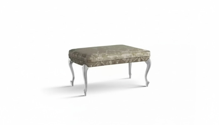 Design sgabello banco Pouf di lusso Mobili sgabello imbottito Sgabello da seduta Grigio Nuovo