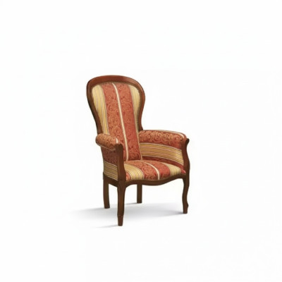 Poltrona monoposto 1 posto imbotto sedile tessuto design classico