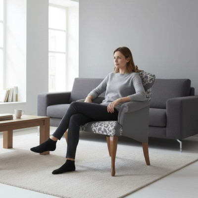 Poltrona Soggiorno Design Elegante Grigio Classico 1 Posto Lusso