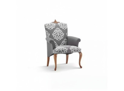Poltrona Soggiorno Design Elegante Grigio Classico 1 Posto Lusso