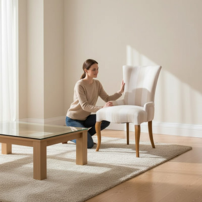 Sedia classica di lusso in legno, sedia con schienale in legno, sedia in legno design per sala da pranzo.