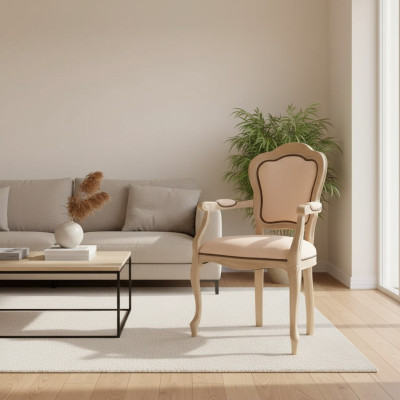 Sedia da sala da pranzo in legno Poltrona di lusso Sedie Mobili da soggiorno Poltrona Nuova