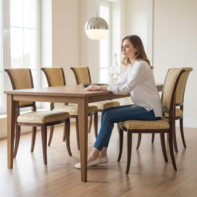 Design Tessile Di Lusso Poltrona Sedia Senza Braccioli Sedia Da Pranzo Beige