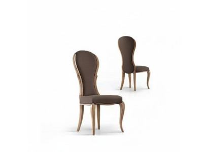 Sedia da pranzo di lusso in legno marrone design italiano mobili nuovi