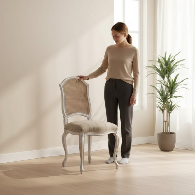 Poltrona Sedia Design Sedia Imbottita Sedie di lusso Sedia da pranzo Art déco