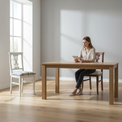 Sedia classica designer in legno Sedia da pranzo di lusso in legno Nuovo arredamento