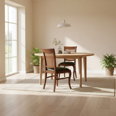 Sedia classica per sala da pranzo imbottita di lusso design sedile nuovo
