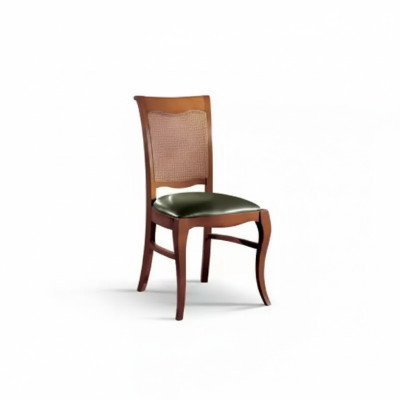 Sedia classica per sala da pranzo imbottita di lusso design sedile nuovo