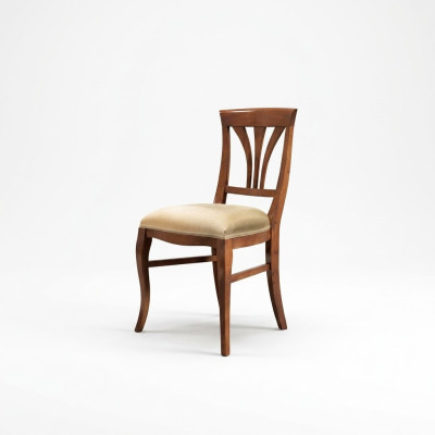 Sedia Marrone Sala da Pranzo Stile Classico Sedie Imbottite Design di Lusso Nuovo