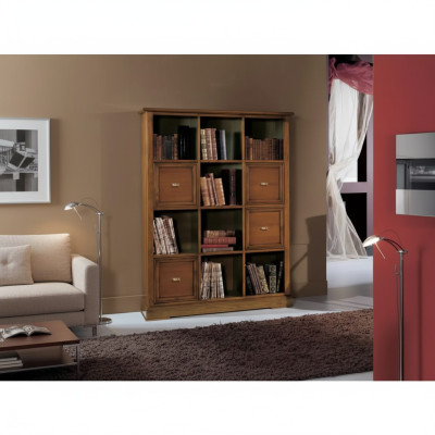 Armadio soggiorno, libreria, mobile, credenza, mobili classici, scaffali in legno.