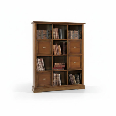 Armadio soggiorno, libreria, mobile, credenza, mobili classici, scaffali in legno.