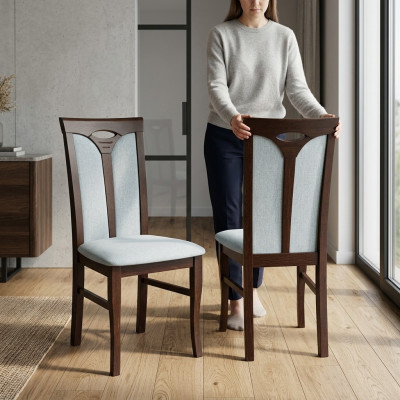 Sedie classiche in legno, sedia in legno design di lusso per sala da pranzo. Nuove