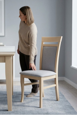 Sedia da pranzo senza braccioli Classica Nuova Designer Imbottita Sgabello