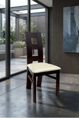 Sedia in legno di design Sedia da pranzo Mobili di lusso in legno Sedia classica