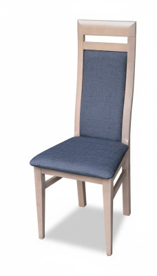 Design sedia soggiorno, sedie da pranzo in legno imbottite senza braccioli nuove.