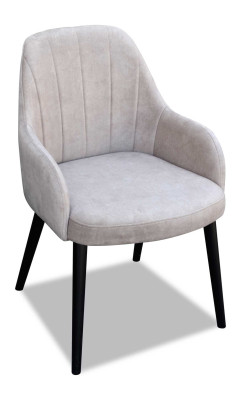 Design Tessile di lusso Poltrona Poltrona con braccioli Sedia da pranzo Marrone
