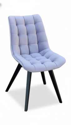 Sedie da pranzo Imbottite in Tessuto Design Moderno Grigio di lusso Poltrona