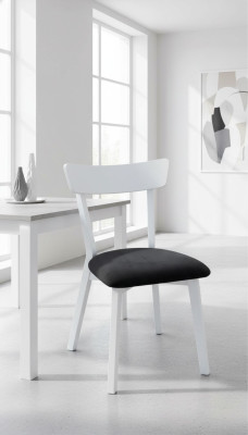 Sedia Design Sedia in Legno Sedia da Pranzo di Lusso in Legno Bianco Mobili Sedie Nuove