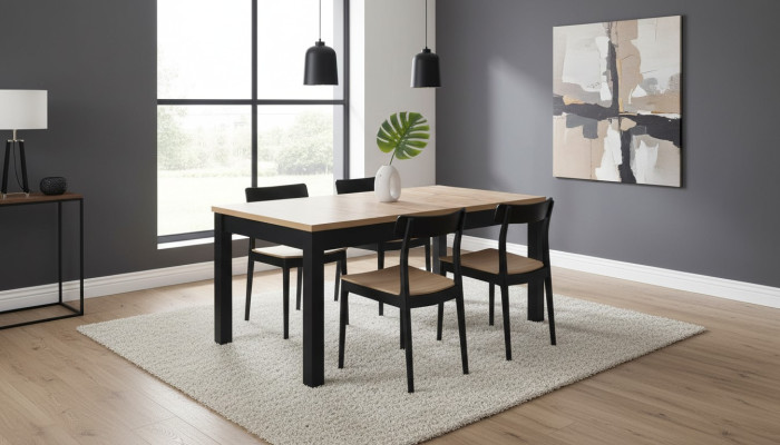 Tavolo da pranzo stile moderno tavolo da pranzo tavoli di lusso in legno marrone mobili soggiorno.