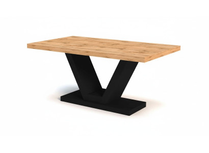 Tavolo da pranzo di lusso in legno per sala da pranzo e soggiorno, design tavoli nuovi da 160 cm.