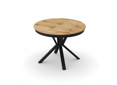 Tavolo da pranzo di lusso marrone Tavolo rotondo Sala da pranzo Legno Design Tavoli 100 cm