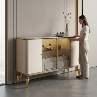 Mobile consolle buffet credenza armadietto scaffale soggiorno lusso