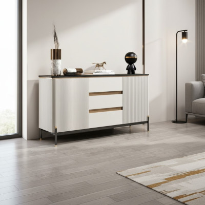 Comò bianco credenza in legno armadio arredamento credenza lusso nuovo