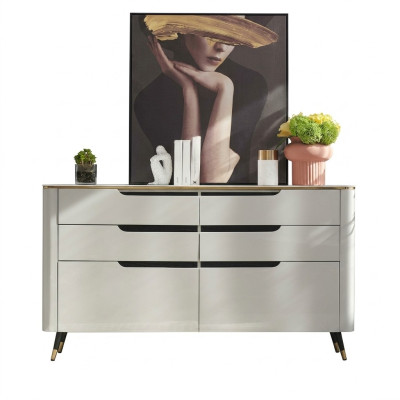 Mobile portaoggetti design con cassetti e ante, credenza per il soggiorno, nuovo.
