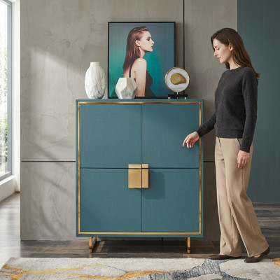 Mobile porta TV moderno blu soggiorno credenza lusso scaffali mobili nuovi