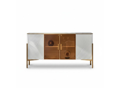 Comò Scaffali Design Mobili Soggiorno Legno Nuovo Madia Armadio