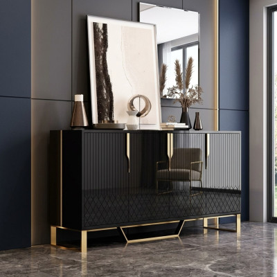 Mobile soggiorno in legno credenza mobile cassettiera armadio moderno nuovo