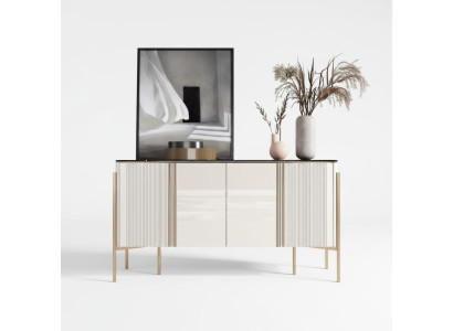 Comò in legno Armadio di design Scaffale Moderno Mobiletto a credenza Cassettiera