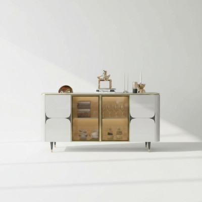Comò in legno Armadio Credenza Bianca Mobili Madia Moderna Nuova