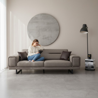 Sofà di lusso soggiorno divano a tre posti moderno arredamento design nuovo