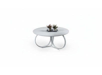 Tavolino Bianco Rotondo Tavolino da Salotto Design Moderno Arredamento Mobili